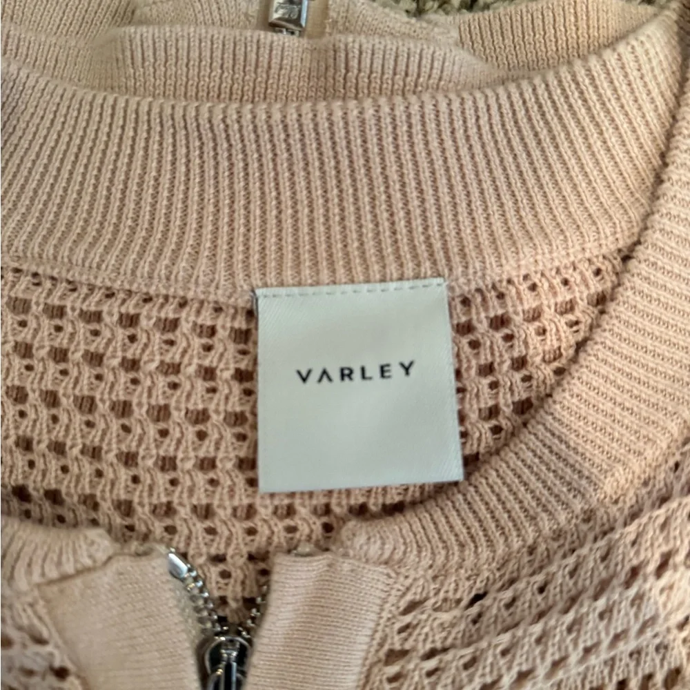 Varley Lai Lightweight Knit Jacket in moonlight color - Picture 7 of 8